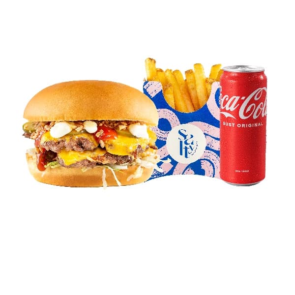 Menu Dublu Cheeseburger
